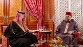 ملك المغرب يستقبل الأمير تركي بن محمد بن فهد