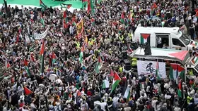 تظاهرات حاشدة في عواصم أوروبية تدين إسرائيل وتتضامن مع غزة