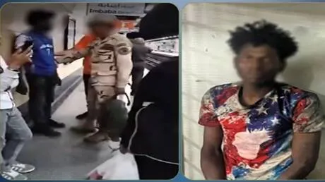 القبض على شاب سوداني بعد سبه عسكريا مصريا (فيديو)