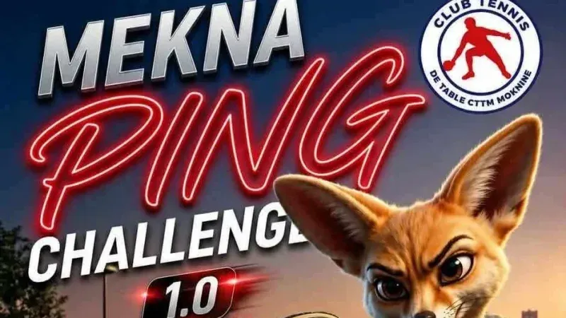 تحدي 'مكنة بينغ 1.0' يجمع 250 طفلا في تظاهرة لتنس الطاولة بالمكنين
