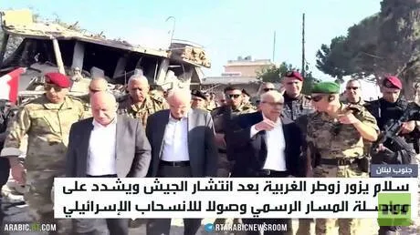سلام: انسحاب إسرائيل بداية للمسار