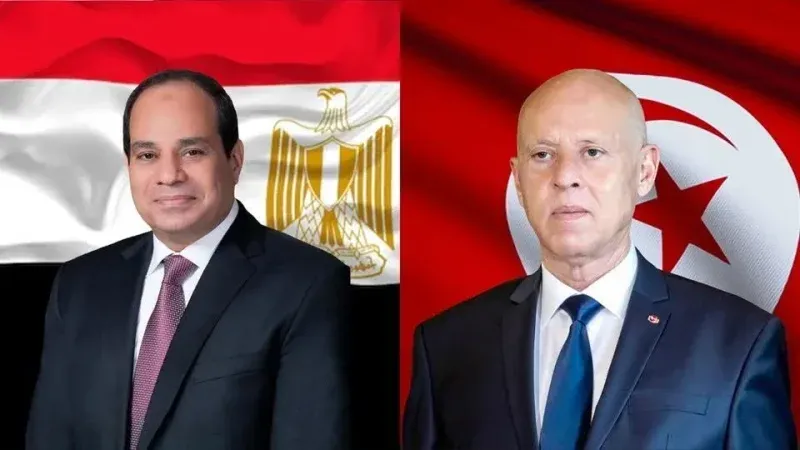 السيسي يهنّئ سعيّد بعيد الجمهورية ويؤكد حرص مصر على تعزيز التعاون