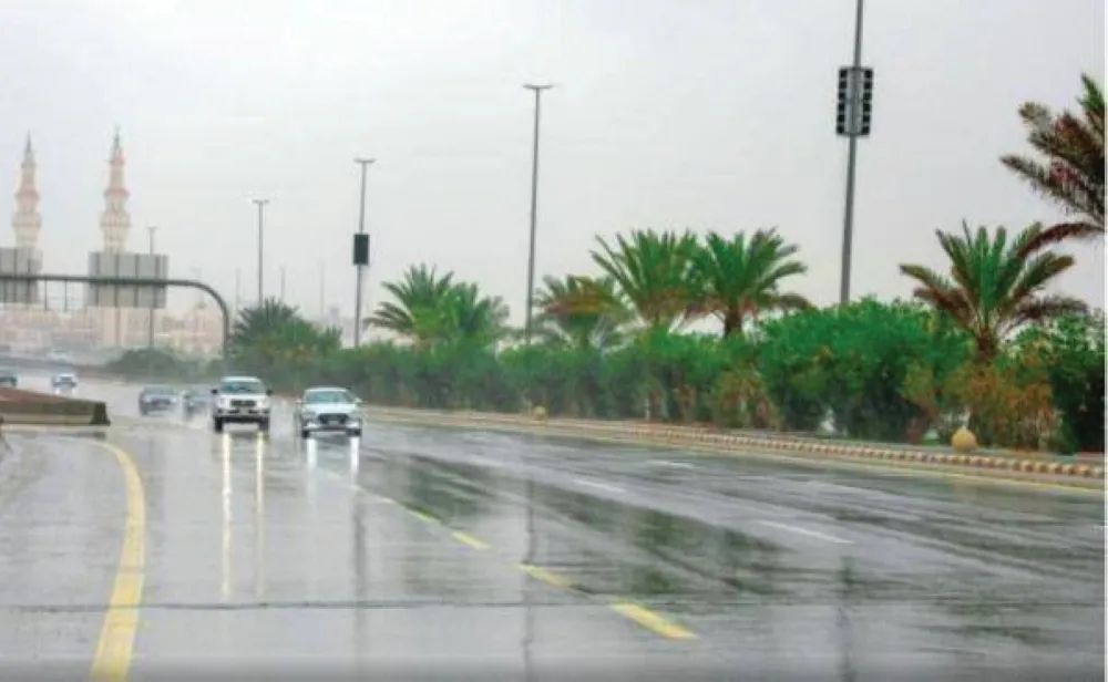 أمطار متباينة الشدة وعواصف رعدية على الباحة وجازان