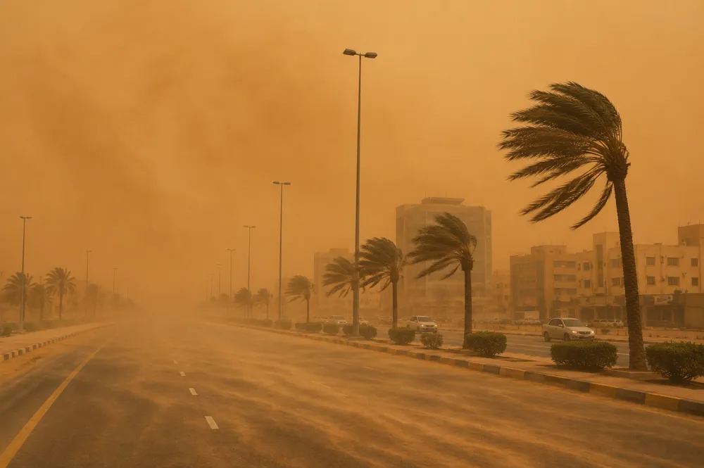 طقس نجران.. تنبيه من رياح شديدة وأتربة مثارة على شرورة