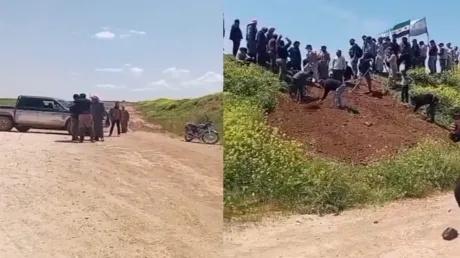 تحرك شعبي لأبناء العشائر العربية في قرى تل أبيض للمطالبة بالعودة وخروج " قسد"  (فيديو)