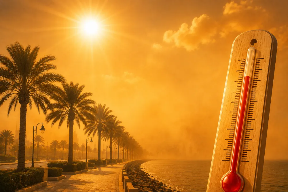 أجواء حارة وغيوم ورياح وأتربة.. بيان درجات الحرارة في السعودية
