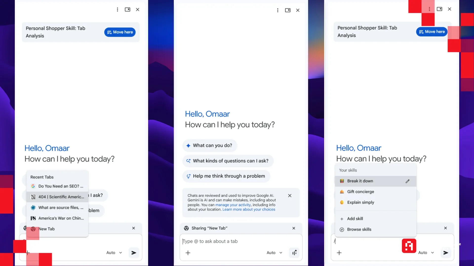 ميزة Ask Gemini تصل أخيرًا لمتصفح Chrome في العالم العربي