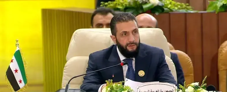 الشرع يطالب المجتمع الدولي بالضغط على إسرائيل للانسحاب من جنوب سوريا