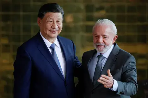 رئيسا الصين والبرازيل يتعهدان بالدفاع عن حرية التجارة رئيسا الصين والبرازيل يتعهدان بالدفاع عن حرية التجارة