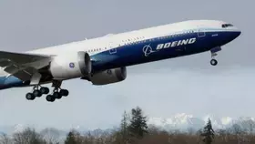 احتراق محرك Boeing 777