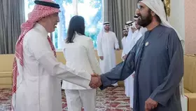 نائب رئيس الإمارات يستقبل السفير العنقري