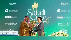 الأمير محمد بن سلمان يتوج ملاك "بينثلاسا" بكأس السعودية