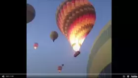 بالفيديو| لحظة سقوط منطاد من ارتفاع 60 متراً في مصر