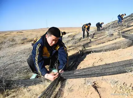 تطوير مادة كيميائية لوقف التصحر في الصين