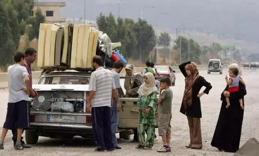 76 ألف نازح في لبنان جراء التصعيد مع إسرائيل