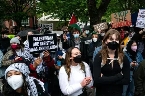توقيف 200 شخص خلال احتجاجات الطلاب المؤيدة للفلسطينيين بالجامعات الأمريكية