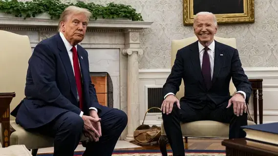 طيف بايدن يلاحق ترامب بعد 100 يوم في البيت الأبيض طيف بايدن يلاحق ترامب بعد 100 يوم في البيت الأبيض