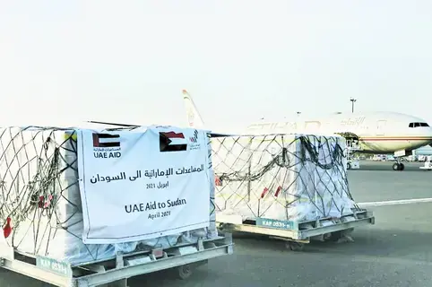 أيادي الإمارات الممدودة بالخير إلى السودان.. وفاء بالالتزامات ودعم للشقيق أيادي الإمارات الممدودة بالخير إلى السودان.. وفاء بالالتزامات ودعم للشقيق