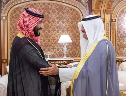 ولي العهد يستقبل رئيس الوزراء الكويتي ويتسلم رسالة خطية لخادم الحرمين