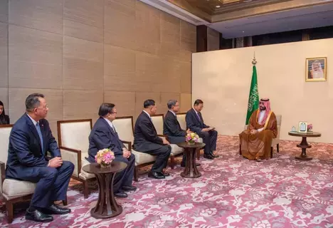 ولي العهد يستقبل رئيس مجلس الشيوخ التايلندي ولي العهد يستقبل رئيس مجلس الشيوخ التايلندي