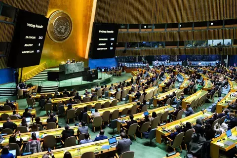 قرار تاريخي.. الإمارات و142 دولة تصوت لدعم العضوية الكاملة لفلسطين بالأمم المتحدة